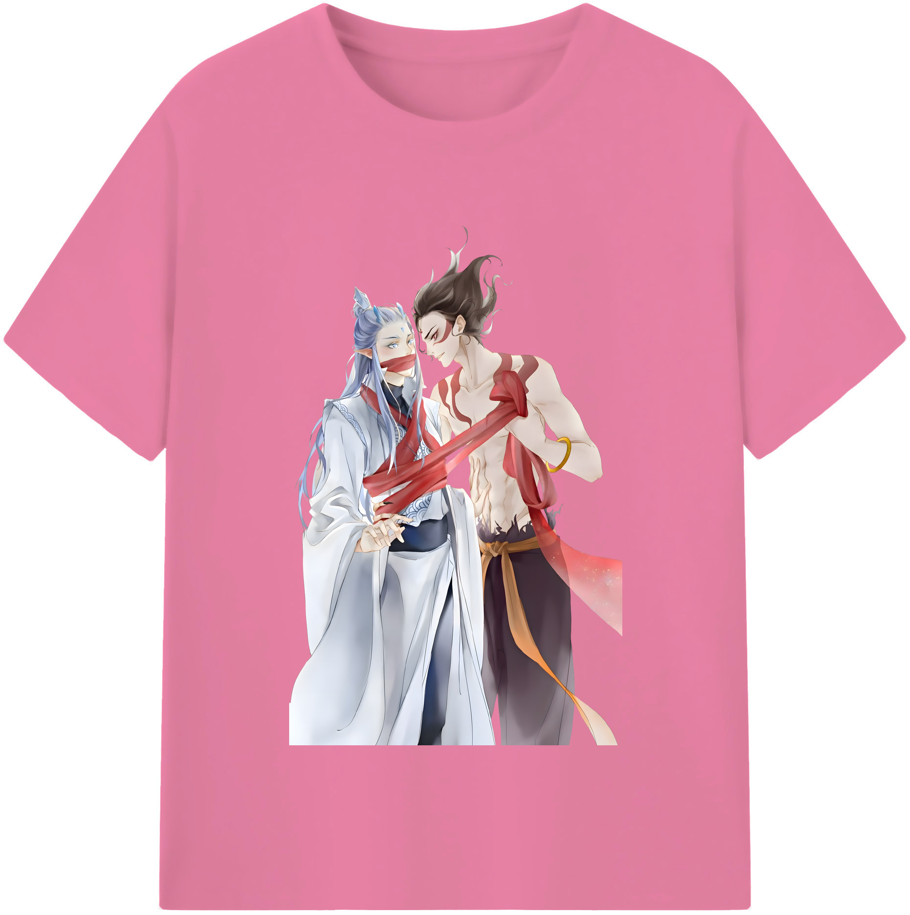 （画像用） Ne Zha 2 ナタ 魔童の大暴れ 綿100％半袖Tシャツ（フロントプリント）